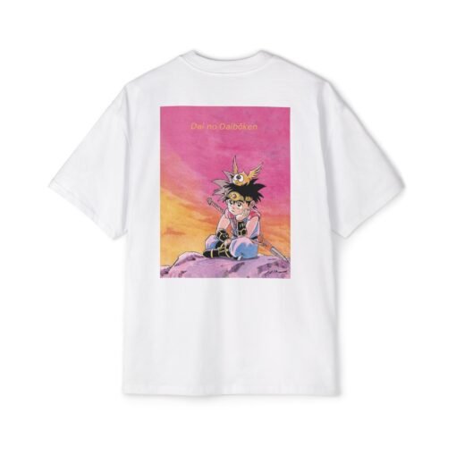 Oversized Tee [Back Print] - Dai - Sunset - Image 4