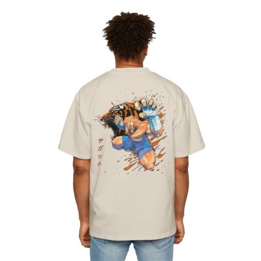 Oversized Tee [Back Print] - Street Fighter - Sagat