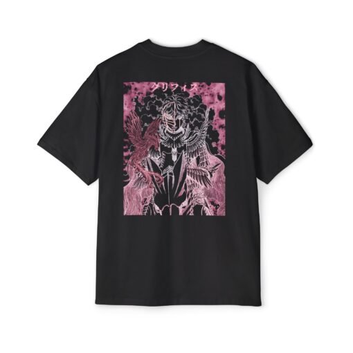 Oversized Tee [Back Print] - Berserk - Griffith Pink - Image 4