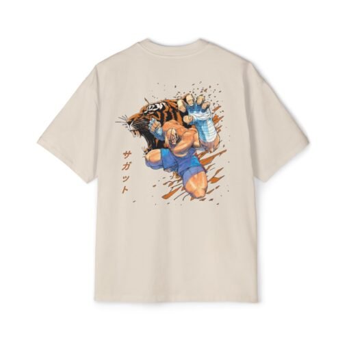 Oversized Tee [Back Print] - Street Fighter - Sagat - Image 4