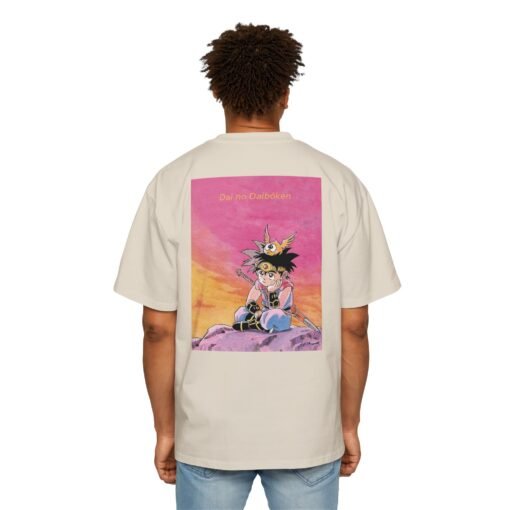 Oversized Tee [Back Print] - Dai - Sunset - Image 13