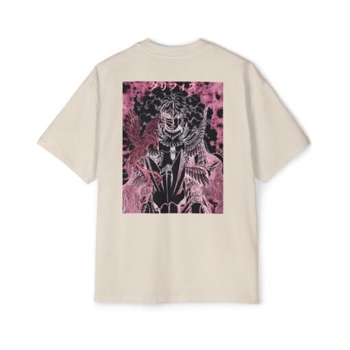 Oversized Tee [Back Print] - Berserk - Griffith Pink - Image 11