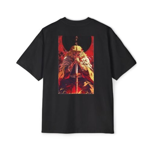 Oversized Tee [Back Print] - Demon Slayer - Rengoku - Image 4