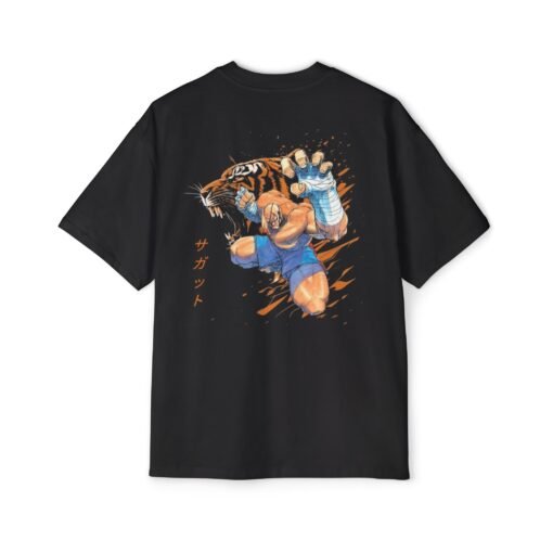Oversized Tee [Back Print] - Street Fighter - Sagat - Image 11