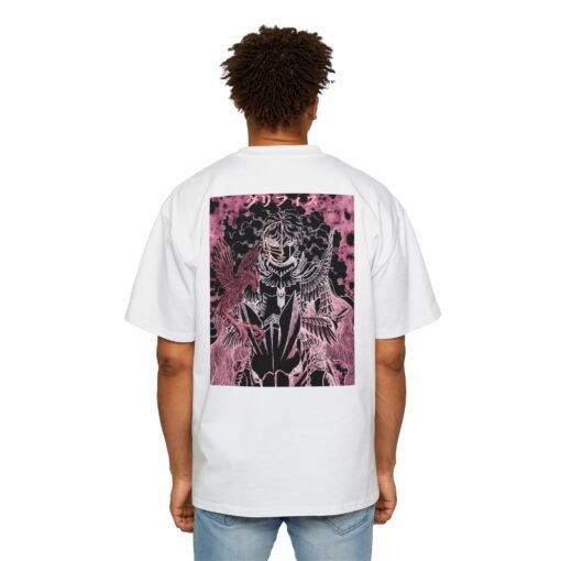Oversized Tee [Back Print] - Berserk - Griffith Pink - Image 9