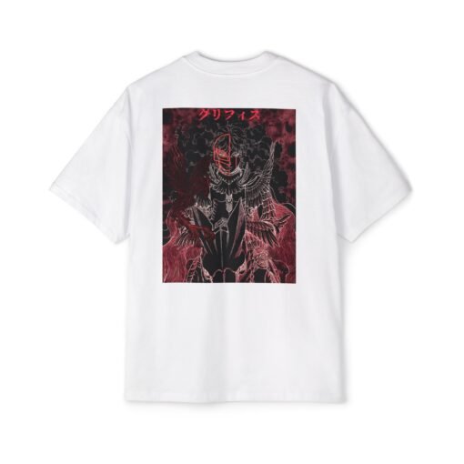 Oversized Tee [Back Print] - Berserk - Griffith Red - Image 7