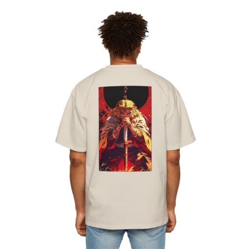Oversized Tee [Back Print] - Demon Slayer - Rengoku - Image 13