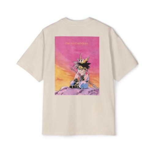 Oversized Tee [Back Print] - Dai - Sunset - Image 11