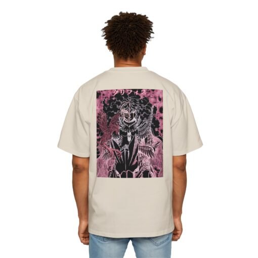 Oversized Tee [Back Print] - Berserk - Griffith Pink - Image 13