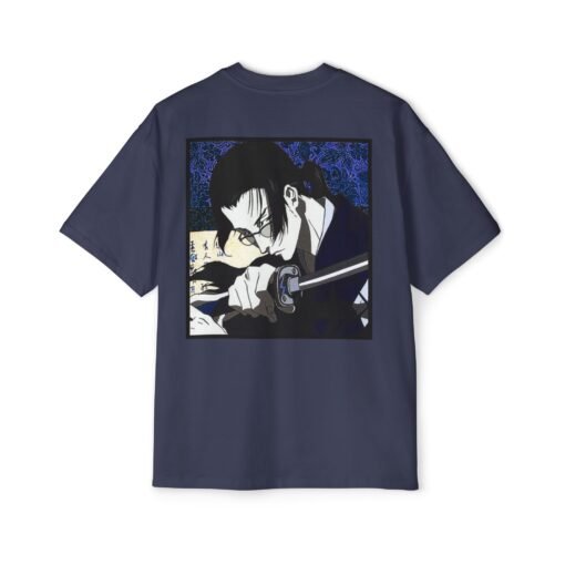 Oversized Tee [Back Print] - Samurai Champloo - Jin - Image 4