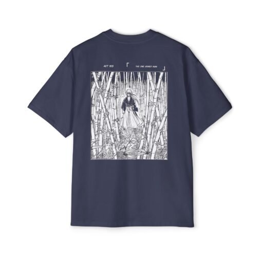 Oversized Tee [Back Print] – Kenshin – Bamboo - Image 9