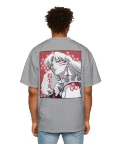 Oversized Tee [Back Print] - Inuyasha - Sesshomaru