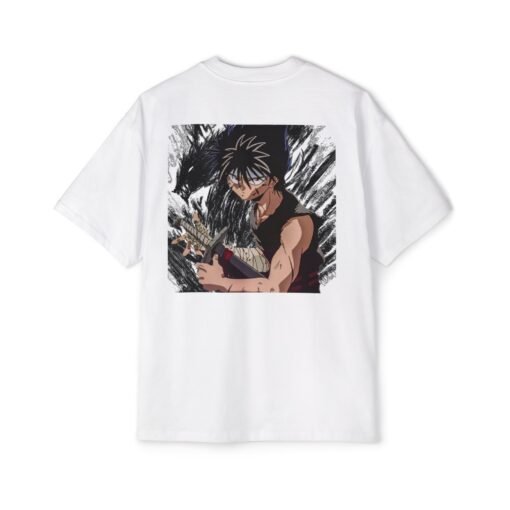 Oversized Tee [Back Print] – Yu yu Hakusho - Hiei - Image 3