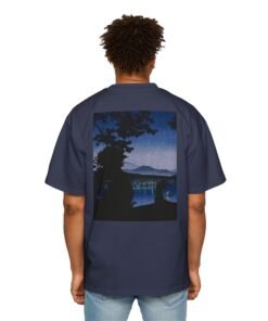 Oversized Tee [Back Print] – Samurai Champloo – Midnight Blue