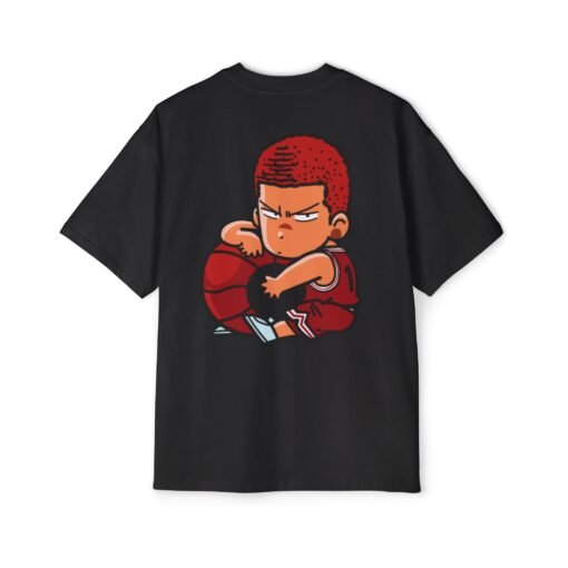 Oversized Tee [Back Print] – Slam Dunk – Sakuragi - Image 2