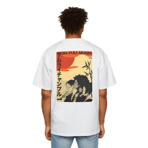 Oversized Tee [Back Print] – Samurai Champloo – Summer - Image 4