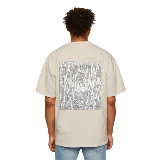 Oversized Tee [Back Print] – Kenshin – Bamboo - Image 6