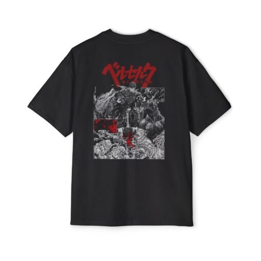 Oversized Tee [Back Print] – Berserk – War - Image 2