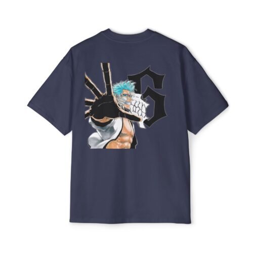 Oversized Tee [Back Print] – Bleach – Grimmjow - Image 9