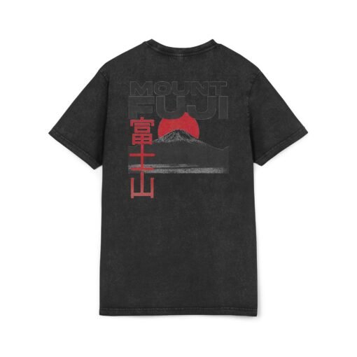 Washed Tee [Back Print] – Mount Fuji - Image 2