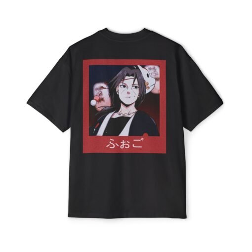 Oversized Tee [Back Print] – Naruto – Young Itachi - Image 2