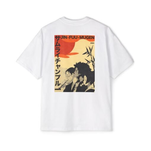 Oversized Tee [Back Print] – Samurai Champloo – Summer - Image 3