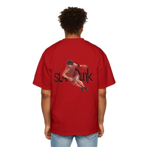 Oversized Tee [Back Print] – Slam Dunk – Rukawa - Image 6