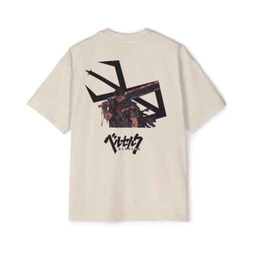 Oversized Tee [Back Print] – Berserk – Swordsman - Image 2