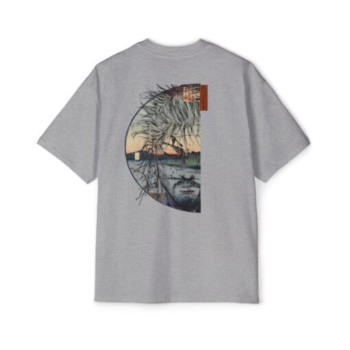 Oversized Tee [Back Print] – Vagabond – Portrait ukiyo-e - Image 8