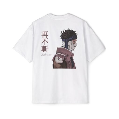 Oversized Tee [Back Print] – Naruto – Zabuza - Image 3