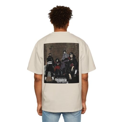 Oversized Tee [Back Print] – Naruto – Uchiwa - Image 6
