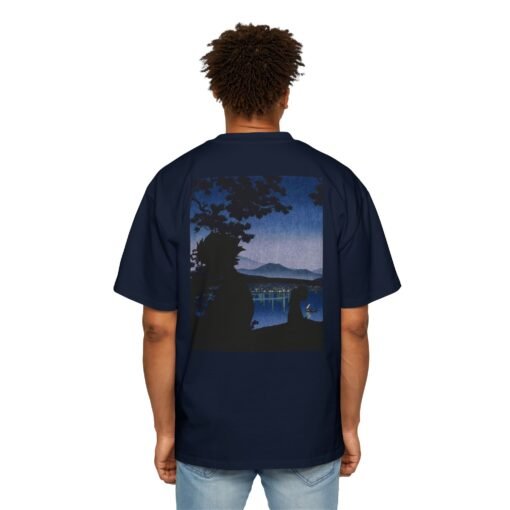 Oversized Tee [Back Print] – Samurai Champloo – Midnight Blue - Image 8