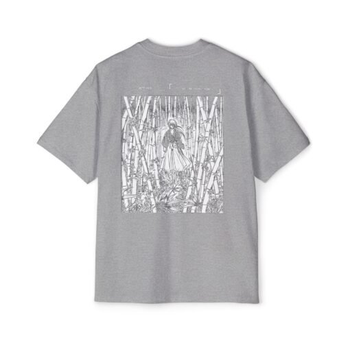 Oversized Tee [Back Print] – Kenshin – Bamboo - Image 7