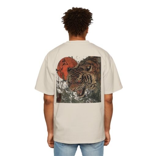 Oversized Tee [Back Print] – Tiger Moon - Image 6