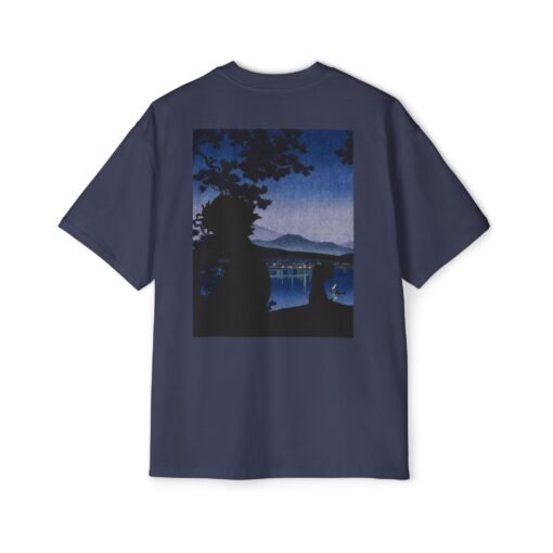 Oversized Tee [Back Print] – Samurai Champloo – Midnight Blue - Image 2