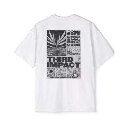 Oversized Tee [Back Print] – Evangelion – Third Impact - Image 2