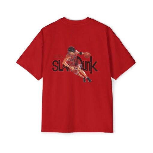 Oversized Tee [Back Print] – Slam Dunk – Rukawa - Image 5