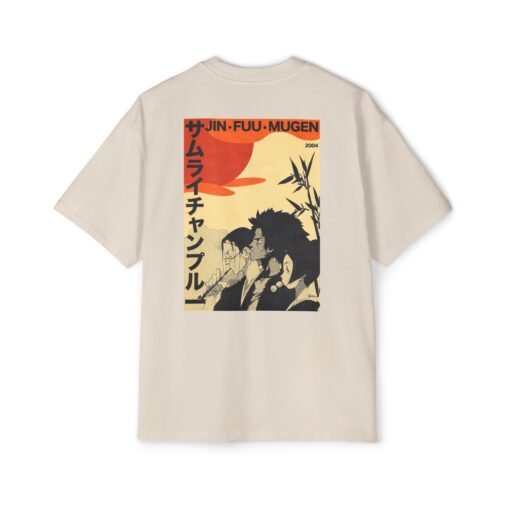 Oversized Tee [Back Print] – Samurai Champloo – Summer - Image 5