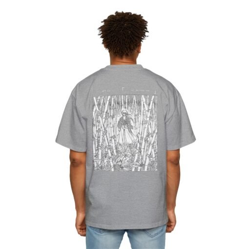 Oversized Tee [Back Print] – Kenshin – Bamboo - Image 8