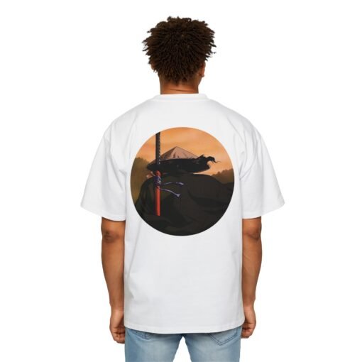 Oversized Tee [Back Print] – Ninja Scroll - Jubei Kibagami - Image 4