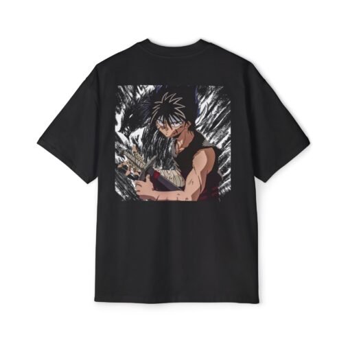 Oversized Tee [Back Print] – Yu yu Hakusho - Hiei - Image 2