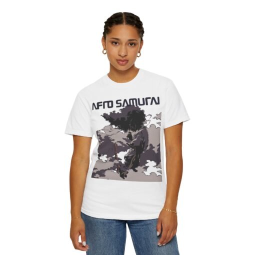 Regular Tee [Front Print] – Afro Samurai – Mist - Image 7