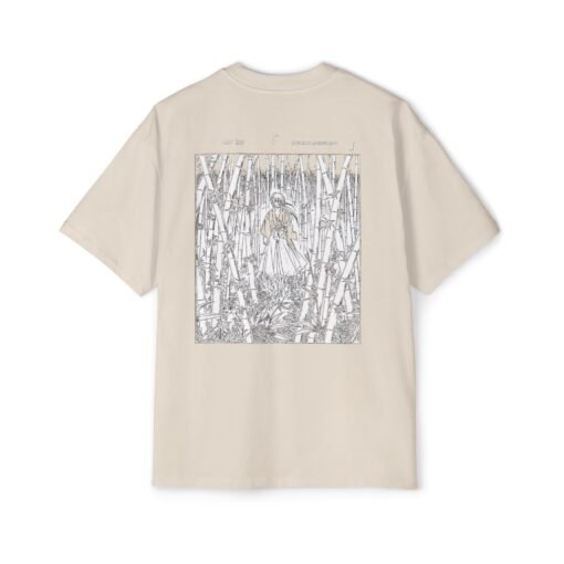 Oversized Tee [Back Print] – Kenshin – Bamboo - Image 5
