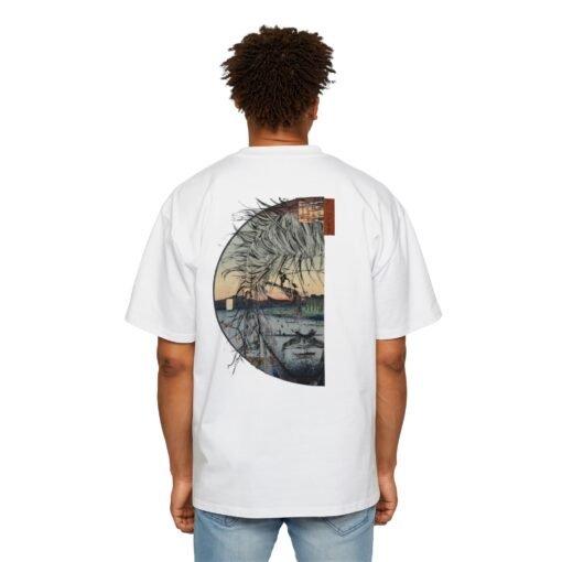 Oversized Tee [Back Print] – Vagabond – Portrait ukiyo-e - Image 4