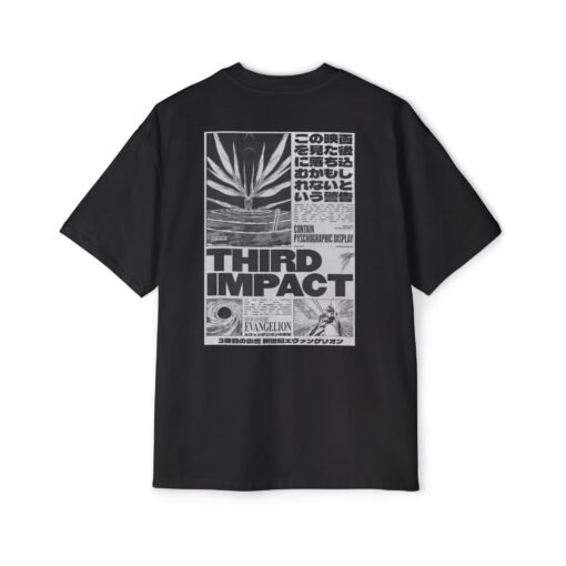 Oversized Tee [Back Print] – Evangelion – Third Impact - Image 3