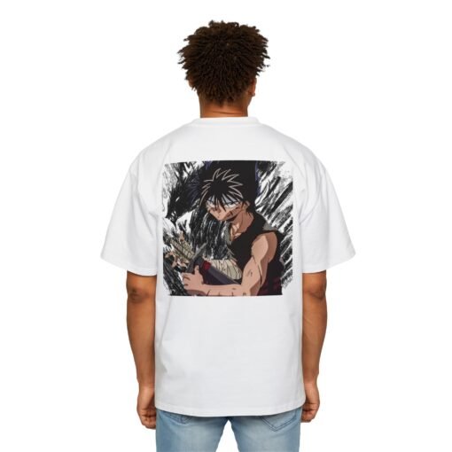 Oversized Tee [Back Print] – Yu yu Hakusho - Hiei - Image 4