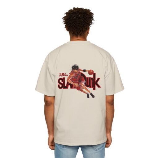 Oversized Tee [Back Print] – Slam Dunk – Rukawa - Image 8
