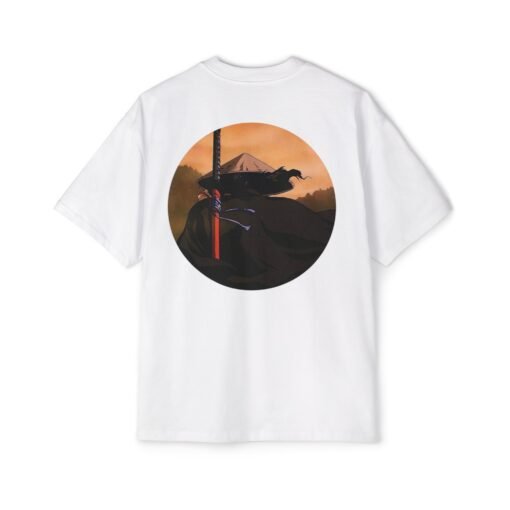 Oversized Tee [Back Print] – Ninja Scroll - Jubei Kibagami - Image 3
