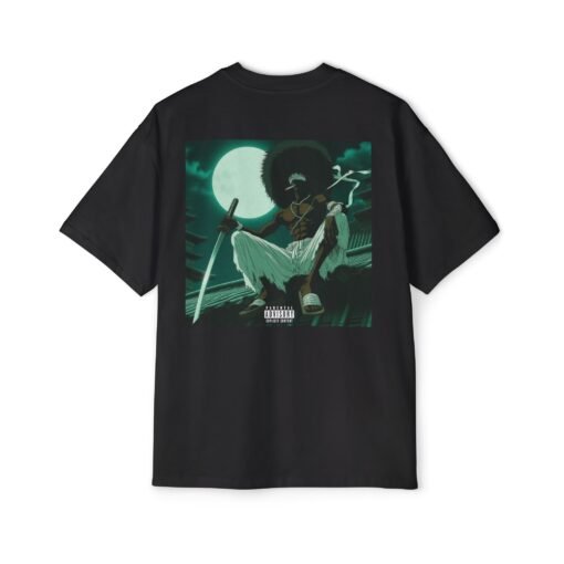 Oversized Tee [Back Print] – Afro Samurai - Alt Afro - Image 2