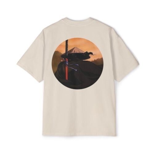 Oversized Tee [Back Print] – Ninja Scroll - Jubei Kibagami - Image 5